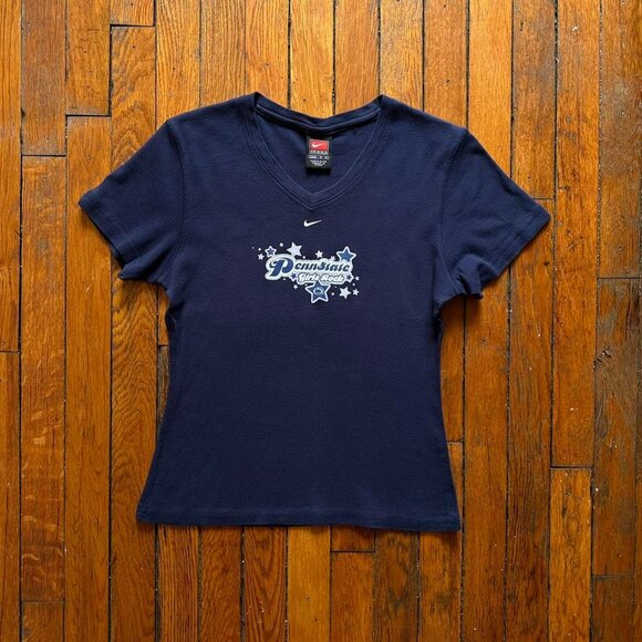 Nike Tops - Vintage 90s Nike Team Penn State University Girls Rock Women Medium Navy‎ Blue